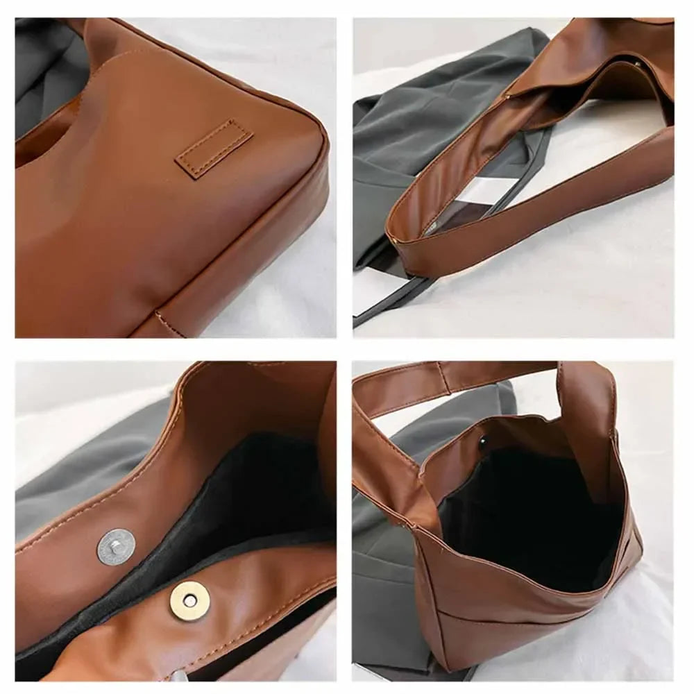 Simple Casual Retro Shoulder Bag for Women – Vintage-Inspired Everyday Handbag