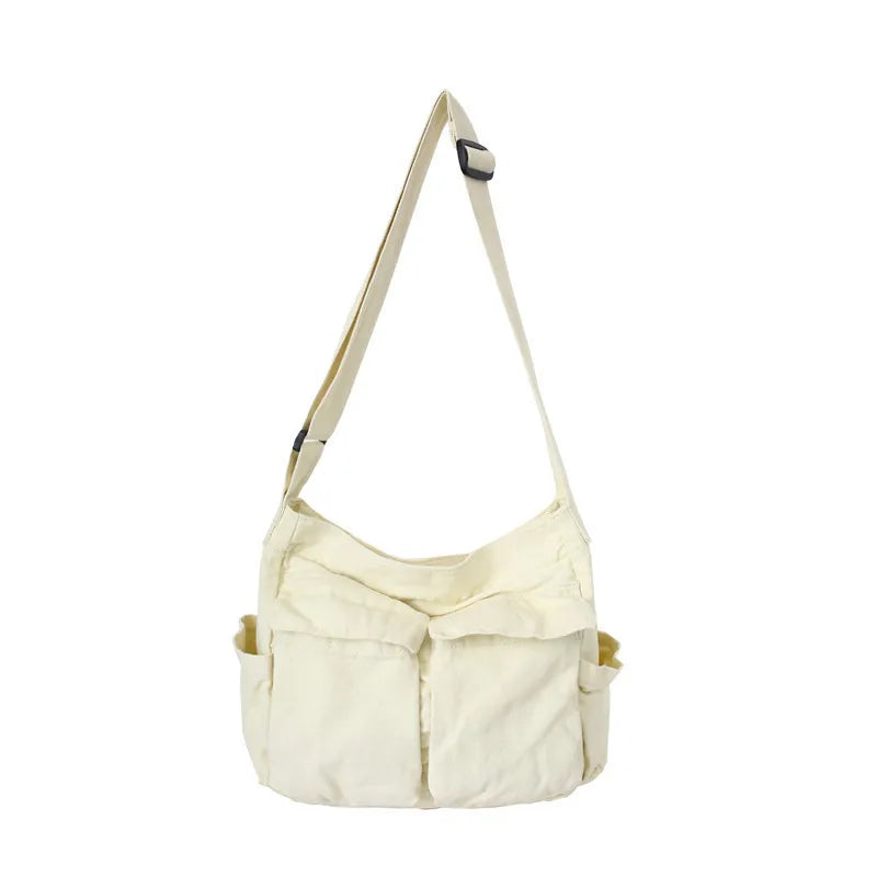 Large Workwear Canvas Shoulder Bag for Women – Professional & Spacious Tote