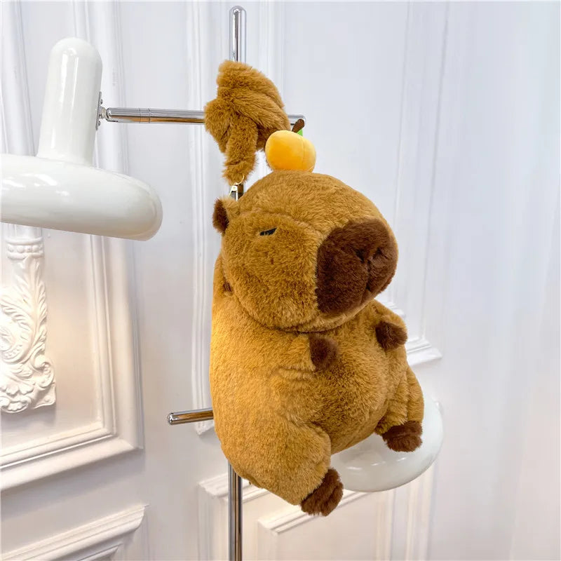 Cute Soft Plush Capybara Backpack for Girls – Kawaii Animal Mini Backpack