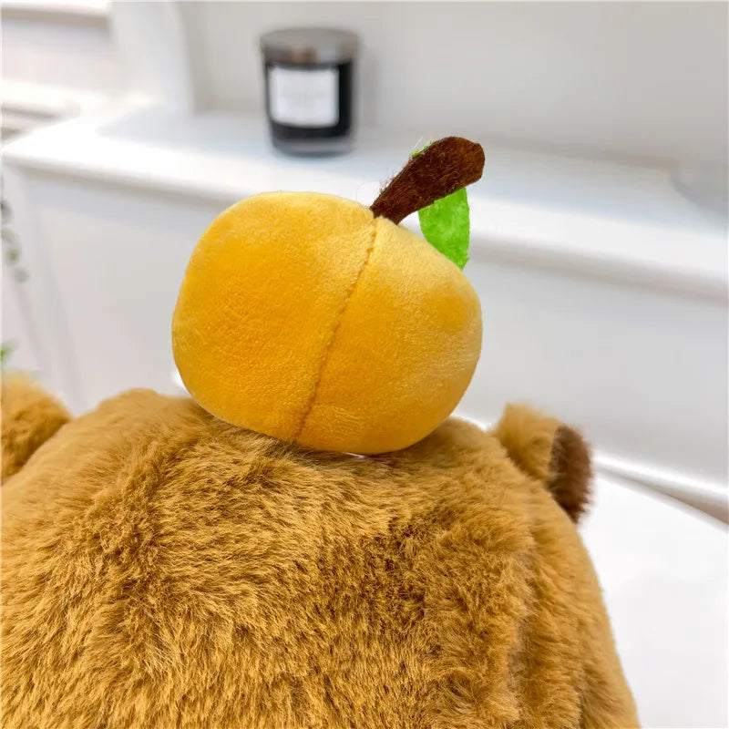 Cute Soft Plush Capybara Backpack for Girls – Kawaii Animal Mini Backpack