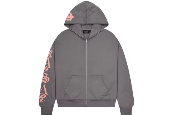 Trapstar Script 2.0 Hoodie grey pink