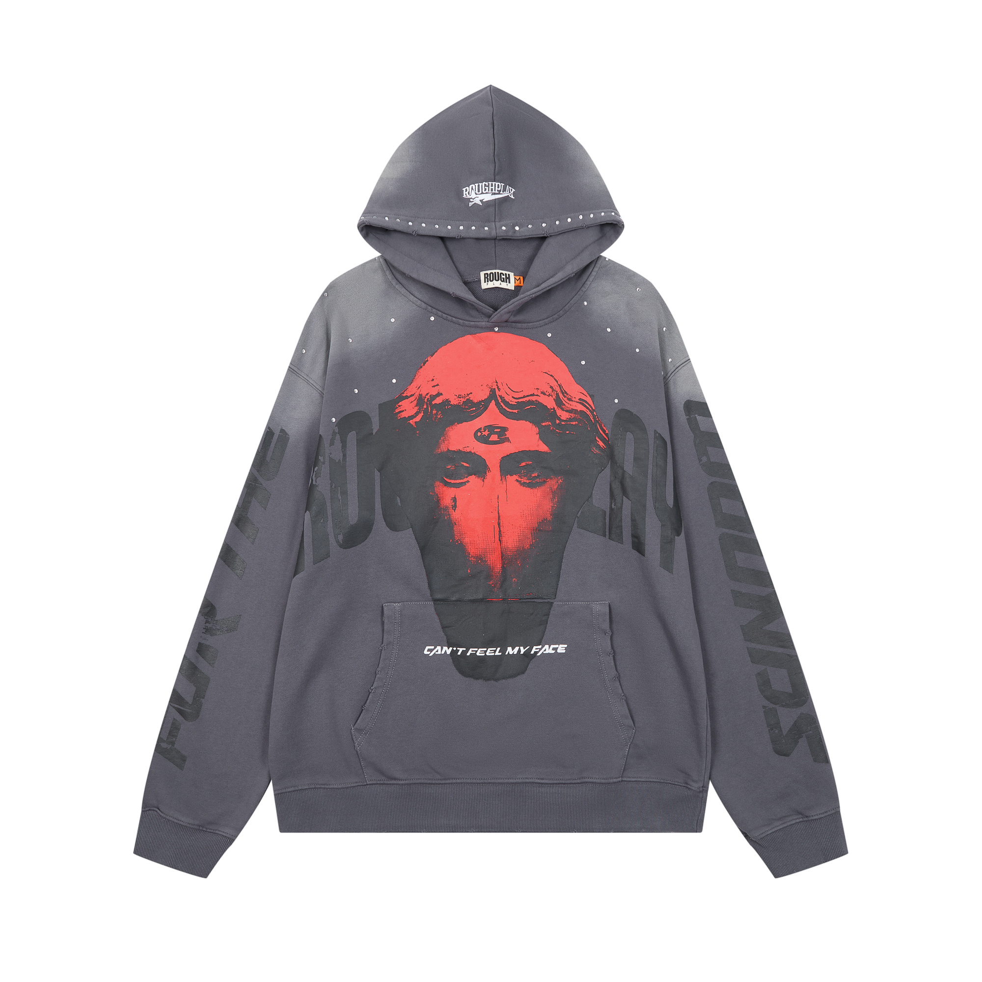 RoughPlay Grey Statue Hoodie