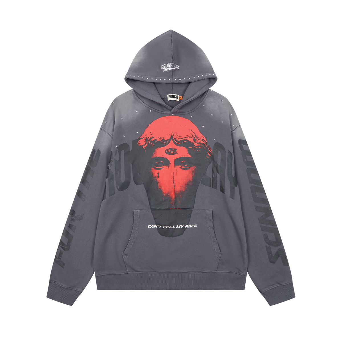 RoughPlay Grey Statue Hoodie