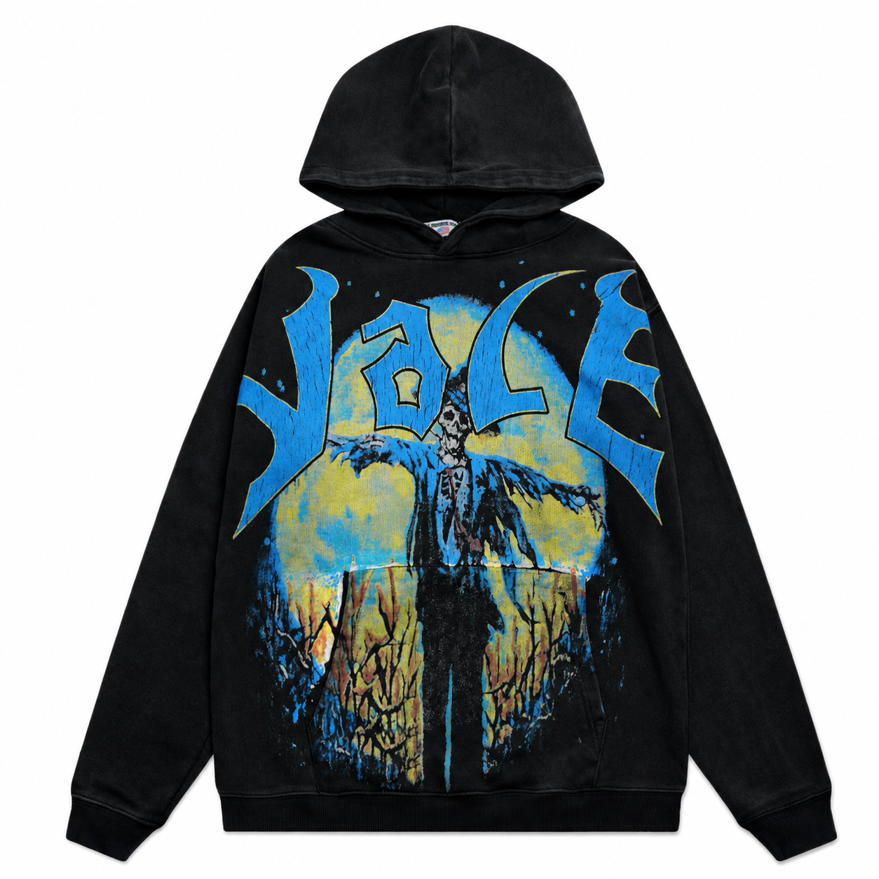 Vale Forever Scarecrow & Full Moon VintaGraphic ge Wash Hoodie