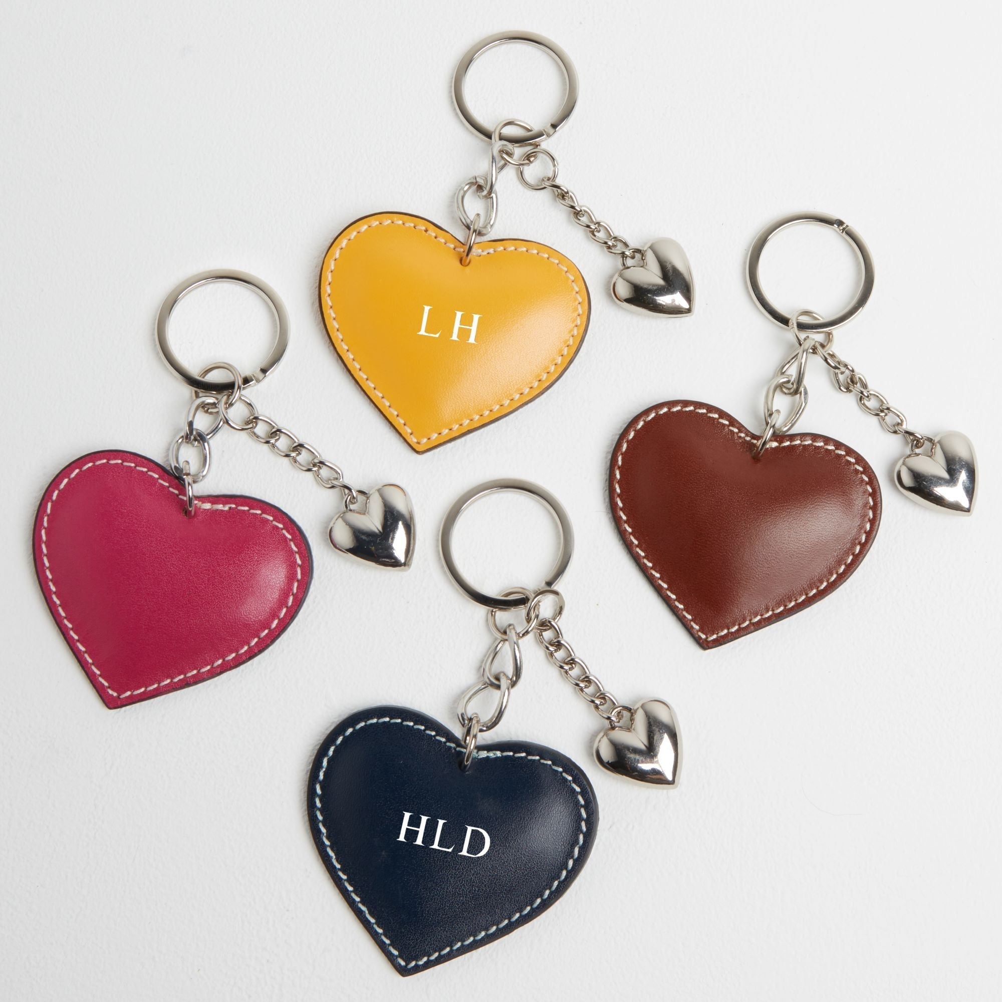 Heart Leather Keyring